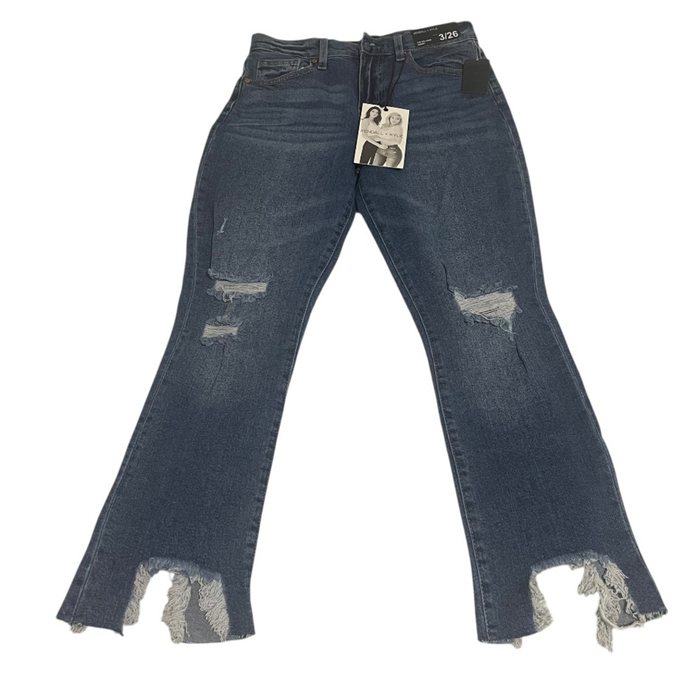 Kendall &‎ Kylie Jeans Womens Size 3 The Relaxed Skinny Stretch Distressed New